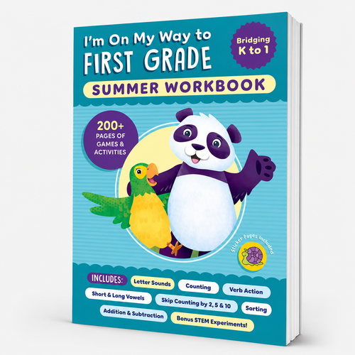 I’m On My Way to First Grade Summer Workbook – 200+ Pages of Games & Activities