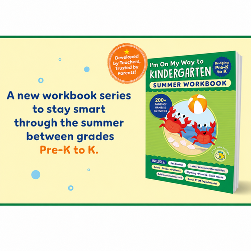 I'm On My Way to Kindergarten Summer Workbook – 200+ Activities, Ages 4-8