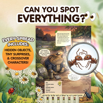 The Secret Jobs of Backyard Creatures Illustrated Nature Book for Kids