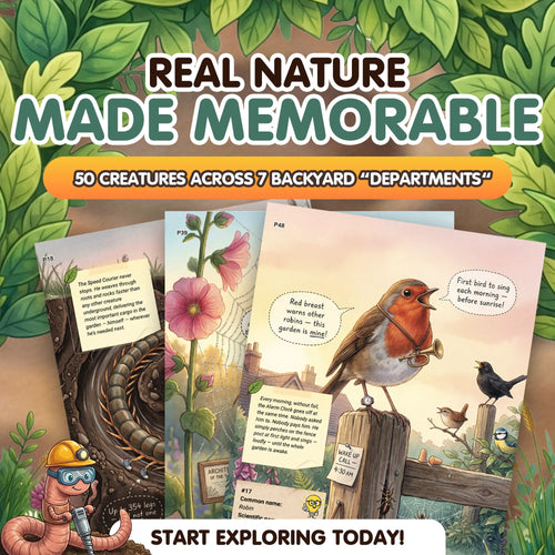 The Secret Jobs of Backyard Creatures Illustrated Nature Book for Kids