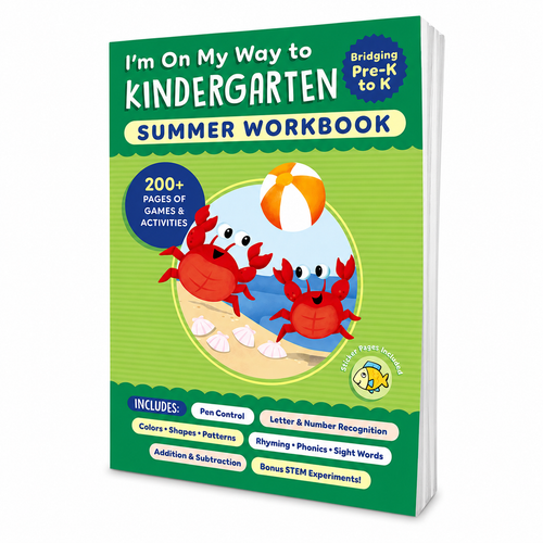 I'm On My Way to Kindergarten Summer Workbook – 200+ Activities, Ages 4-8
